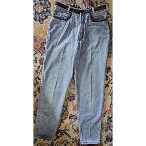 vintage GET! 11/12 jeans belted SEE MEASUREMENTS Made In MACAU